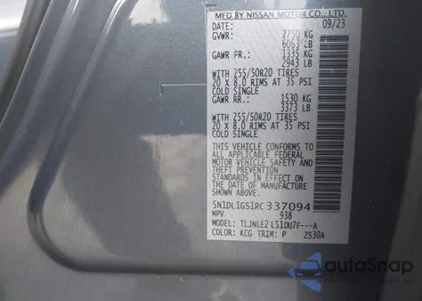 2024 Infiniti Qx60 Sensory Awd из США, поврежденный, VIN 5N1DL1GS1RC337094